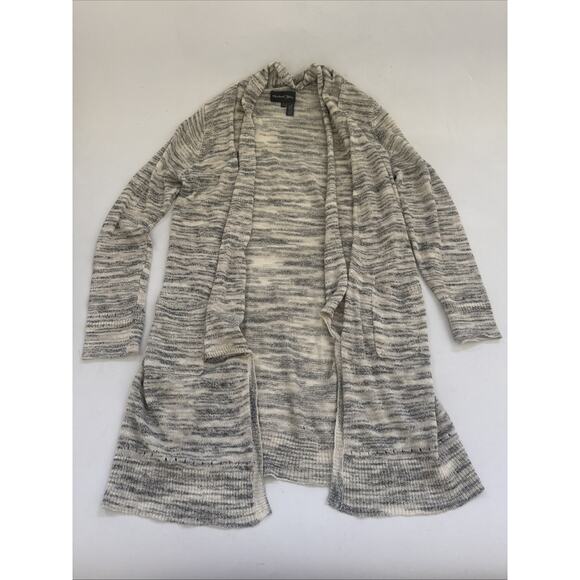 Michael Stars Open Front Cardigan Sweater Womans Medium 40% Linen Boho Cottage - Picture 1 of 10